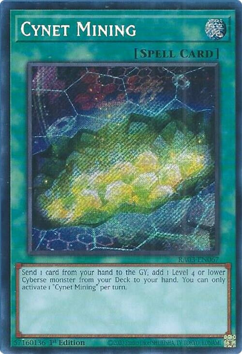 Cynet Mining  (RA03-EN067)  Secret Rare