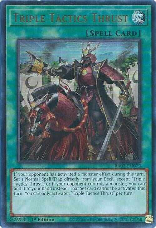 Triple Tactics Thrust  (RA03-EN072)  Ultra Rare