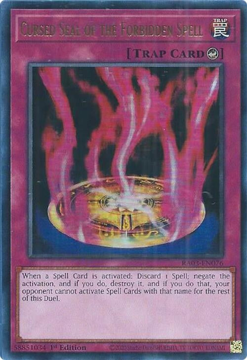 Cursed Seal of the Forbidden Spell  (RA03-EN076)  Ultra Rare