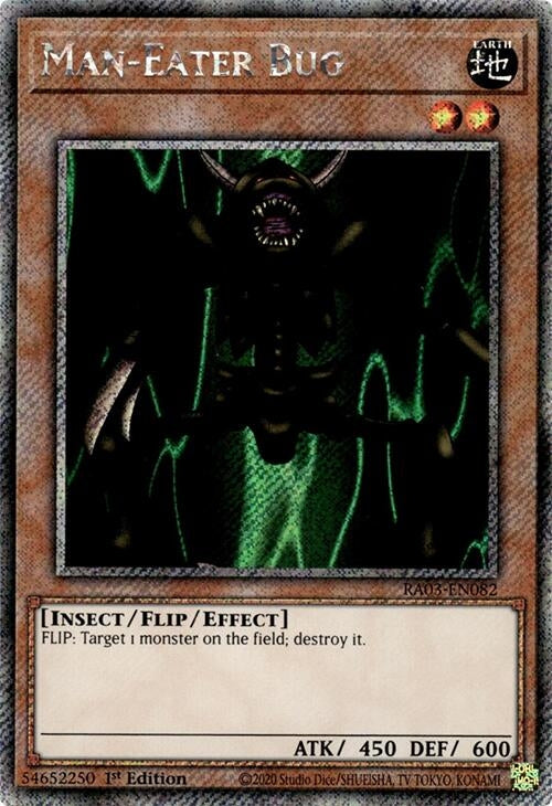 Man-Eater Bug  (RA03-EN082)  Platinum Secret Rare