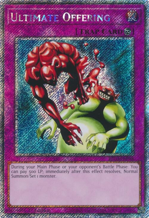 Ultimate Offering  (RA03-EN088)  Platinum Secret Rare