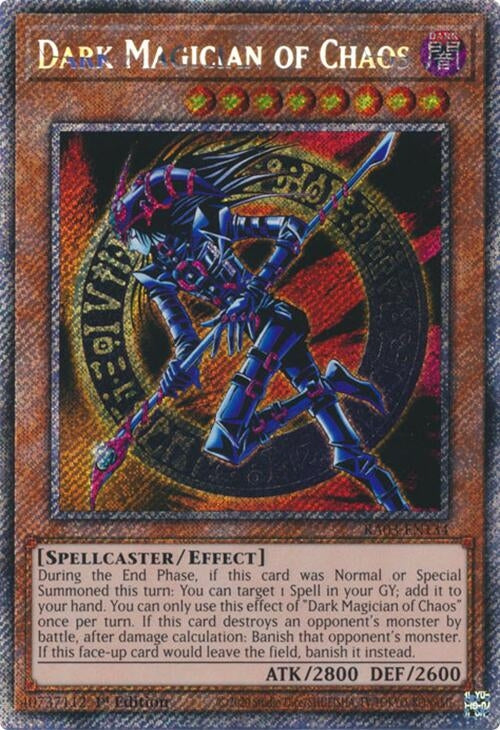 Dark Magician of Chaos  (RA03-EN134)  Platinum Secret Rare
