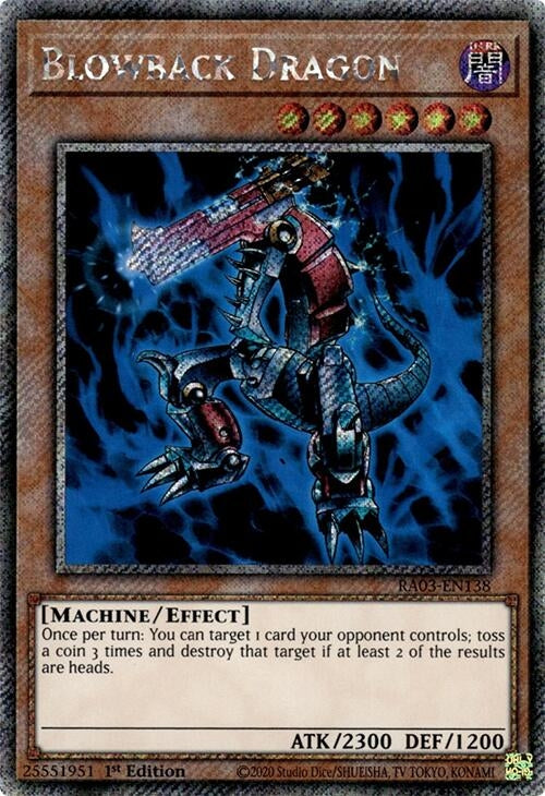 Blowback Dragon  (RA03-EN138)  Platinum Secret Rare