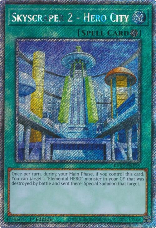 Skyscraper 2 - Hero City  (RA03-EN175)  Platinum Secret Rare