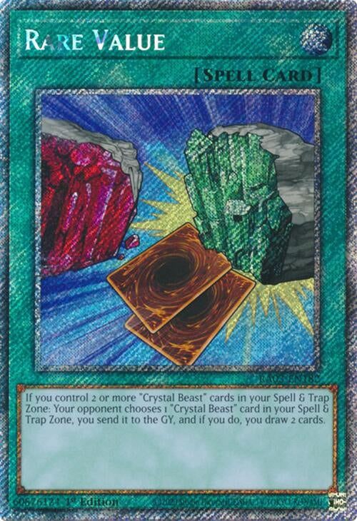 Rare Value  (RA03-EN182)  Platinum Secret Rare