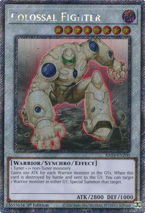 Colossal Fighter  (RA03-EN200)  Platinum Secret Rare