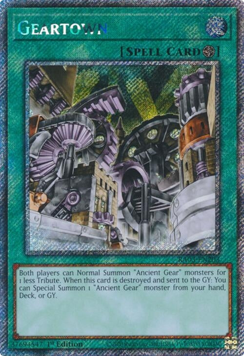 Geartown  (RA03-EN203)  Platinum Secret Rare