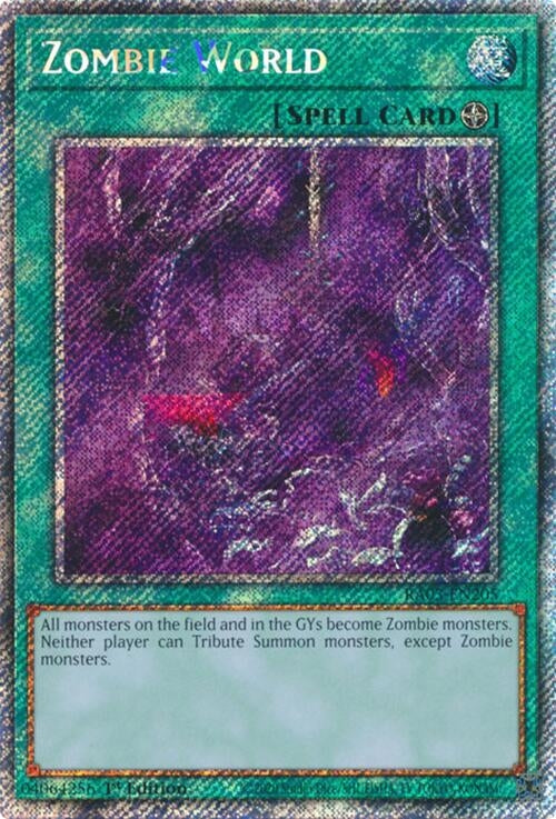 Zombie World  (RA03-EN205)  Platinum Secret Rare