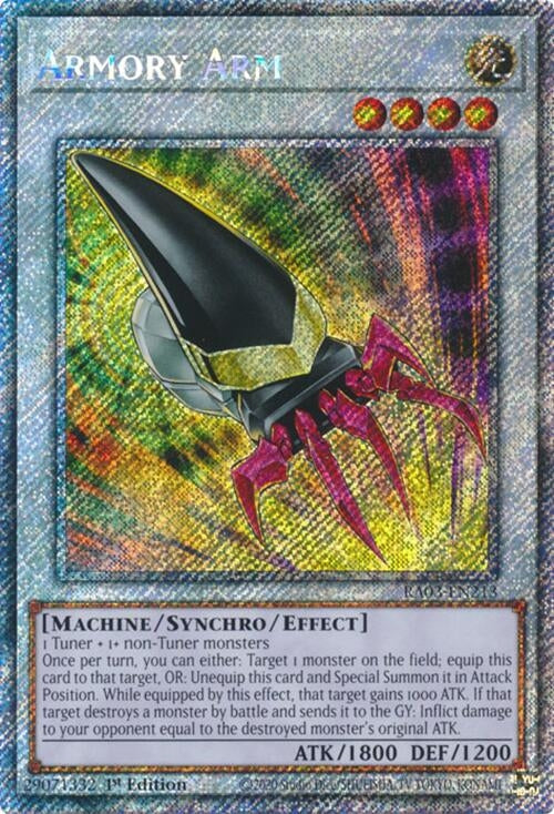 Armory Arm  (RA03-EN213)  Platinum Secret Rare
