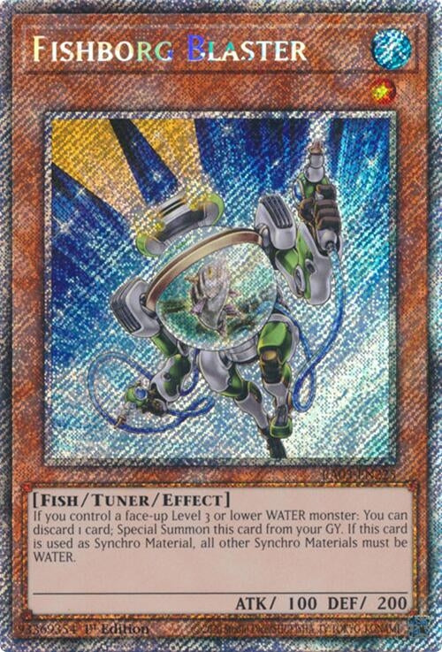 Fishborg Blaster  (RA03-EN225)  Platinum Secret Rare