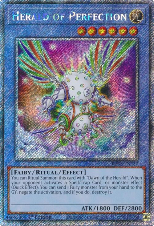 Herald of Perfection  (RA03-EN237)  Platinum Secret Rare