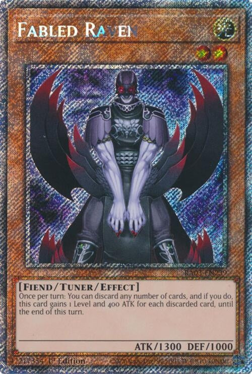Fabled Raven  (RA03-EN239)  Platinum Secret Rare
