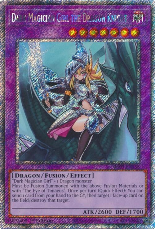 Dark Magician Girl the Dragon Knight  (RA03-EN258)  Platinum Secret Rare