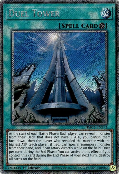 Duel Tower  (RA03-EN273)  Platinum Secret Rare