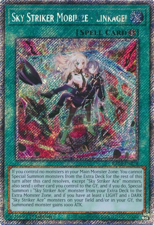 Sky Striker Mobilize - Linkage!  (RA03-EN274)  Platinum Secret Rare
