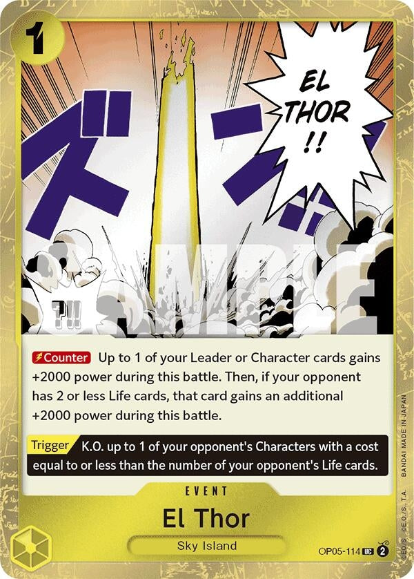 (OP05-114) El Thor (Jolly Roger Foil) - Uncommon