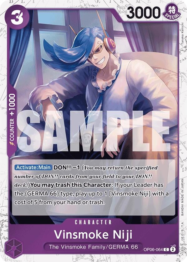 (OP06-064) Vinsmoke Niji (Jolly Roger Foil) - Common