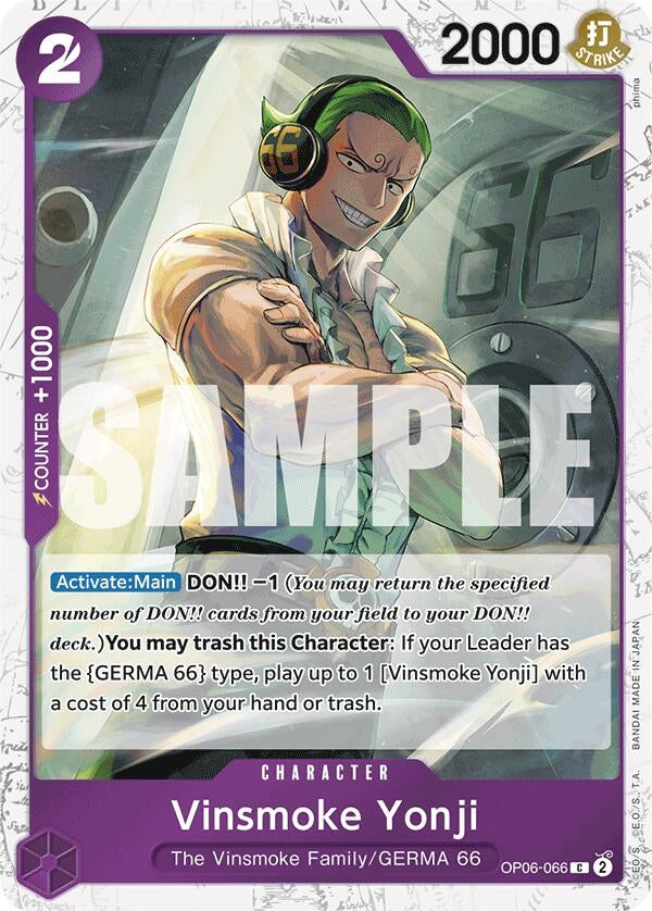 (OP06-066) Vinsmoke Yonji (Jolly Roger Foil) - Common