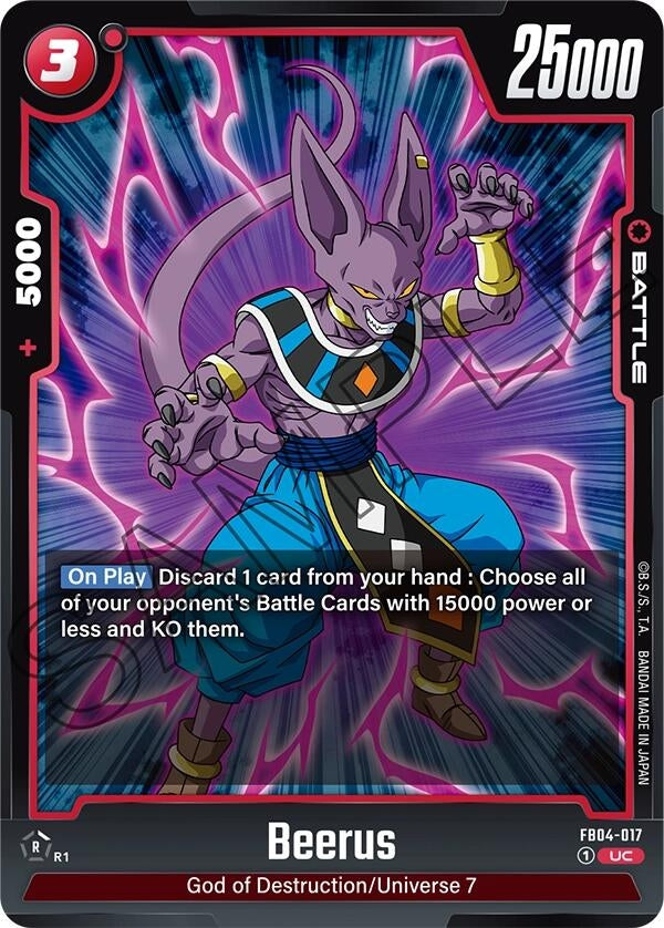 (FB04-017) Beerus - Uncommon