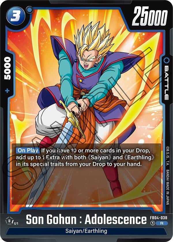 (FB04-038) Son Gohan : Adolescence - Rare