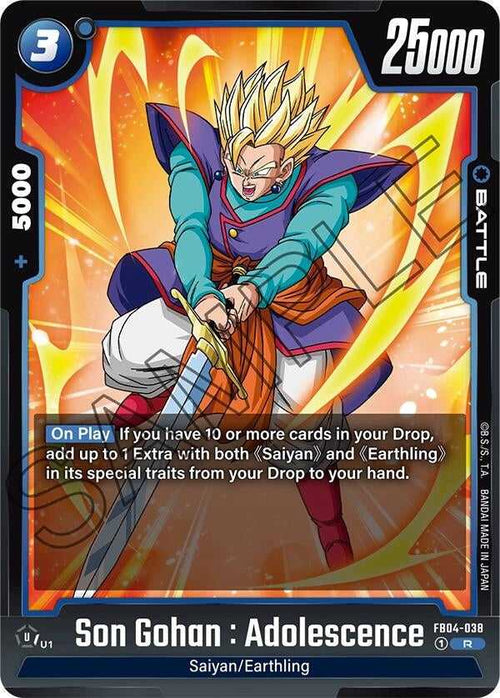 (FB04-038) Son Gohan : Adolescence - Rare