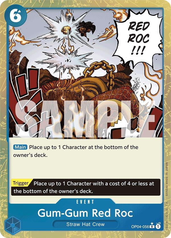 (OP04-056) Gum-Gum Red Roc (Textured Foil) - Rare