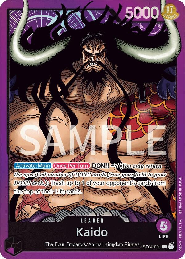(ST04-001) Kaido (Normal) - Leader