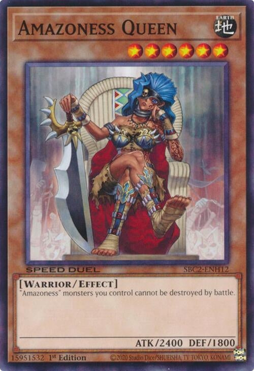 Amazoness Queen (SBC2-ENH12) (1st Edition)