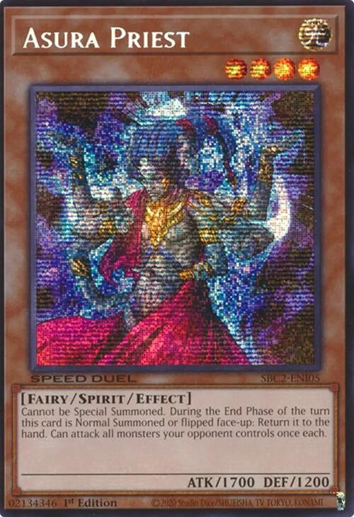 Asura Priest (PSR) (SBC2-ENI05)  Prismatic Secret Rare