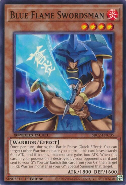 Blue Flame Swordsman (SBC2-ENC05)  Common