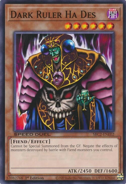 Dark Ruler Ha Des (SBC2-ENE02)  Common