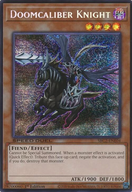 Doomcaliber Knight (PSR) (SBC2-ENE04)  Prismatic Secret Rare