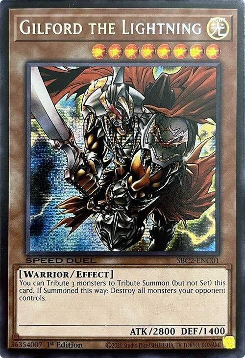 Gilford the Lightning (PSR) (SBC2-ENC01)  Prismatic Secret Rare
