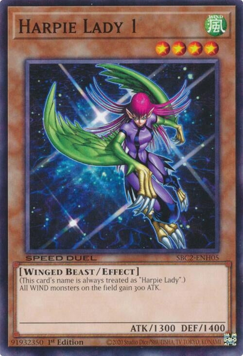 Harpie Lady 1 (SBC2-ENH05)  Common