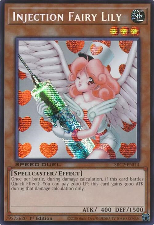 Injection Fairy Lily (PSR) (SBC2-ENI14)  Prismatic Secret Rare