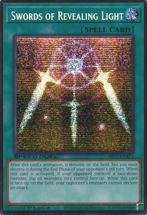 Swords of Revealing Light (PSR) (SBC2-ENA14)  Prismatic Secret Rare