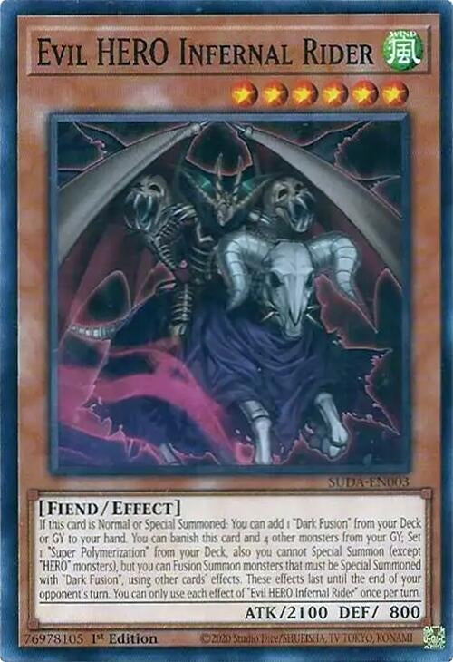 Evil HERO Infernal Rider (SUDA-EN003)  Common