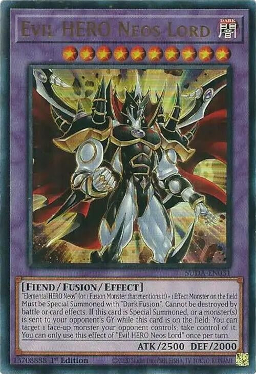 Evil HERO Neos Lord (SUDA-EN031)  Ultra Rare