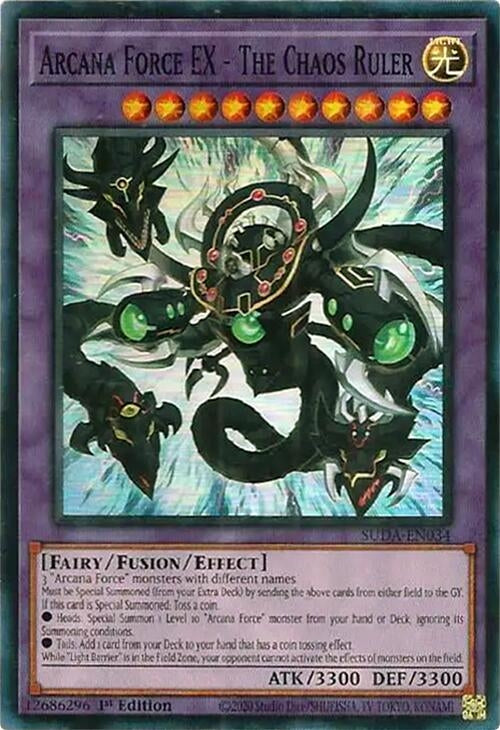 Arcana Force EX - The Chaos Ruler (SUDA-EN034)  Super Rare