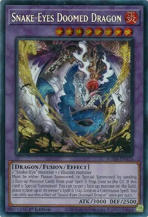 Snake-Eyes Doomed Dragon (SUDA-EN035)  Secret Rare