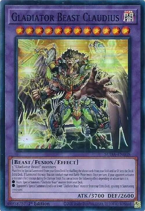 Gladiator Beast Claudius (SUDA-EN038)  Super Rare