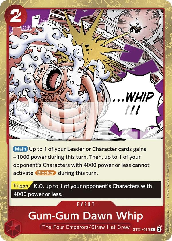 Gum-Gum Dawn Whip (ST21-016) (Foil) Common