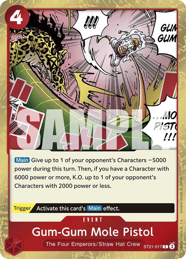 Gum-Gum Mole Pistol (ST21-017) (Foil) Common