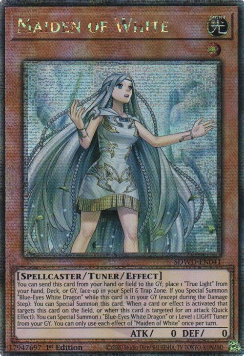 Maiden of White  (SDWD-EN041)  Quarter Century Secret Rare