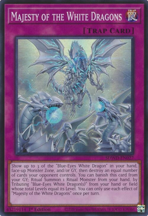Majesty of the White Dragons (SDWD-EN027)  Super Rare