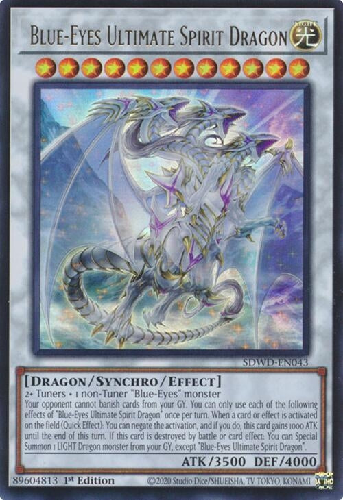 Blue-Eyes Ultimate Spirit Dragon (SDWD-EN043)  Ultra Rare