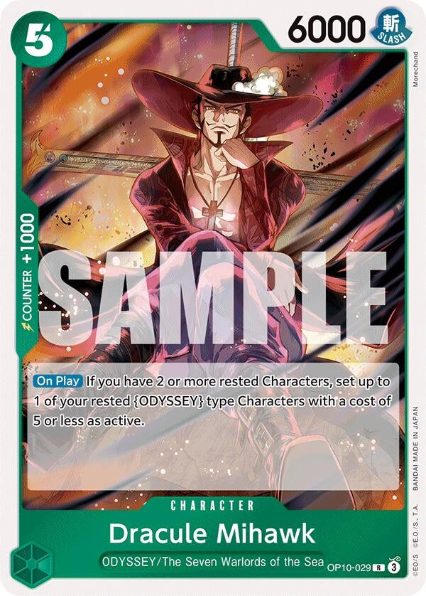 Dracule Mihawk (OP10-029) (Foil) Rare