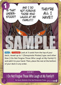 I Do Not Forgive Those Who Laugh at My Family!!! (OP10-078) (Foil) Rare