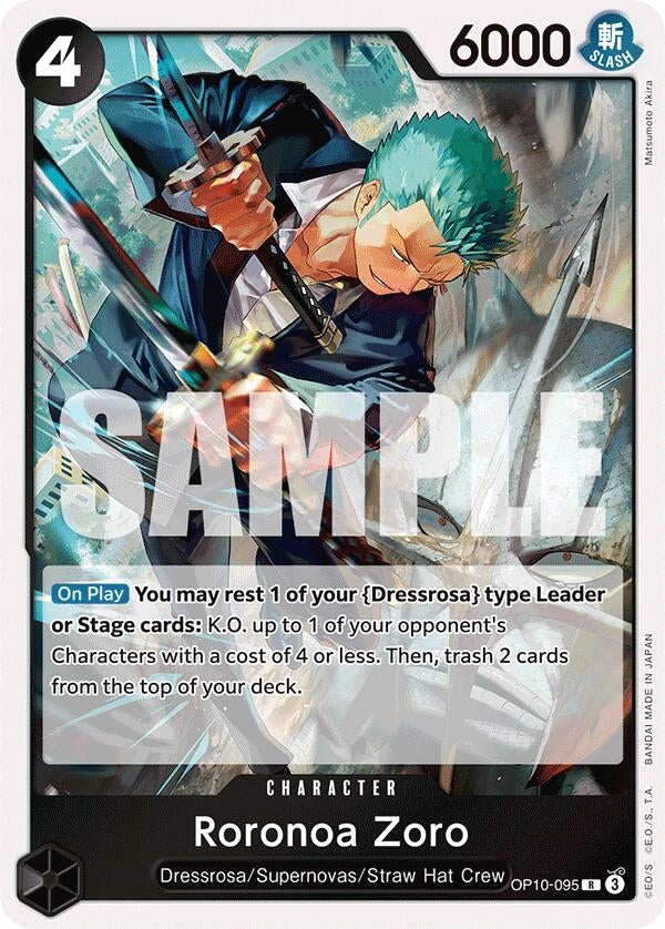Roronoa Zoro (095) (OP10-095) (Foil) Rare