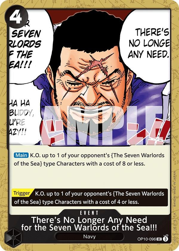 There's No Longer Any Need for the Seven Warlords of the Sea!!! (OP10-096) Uncommon